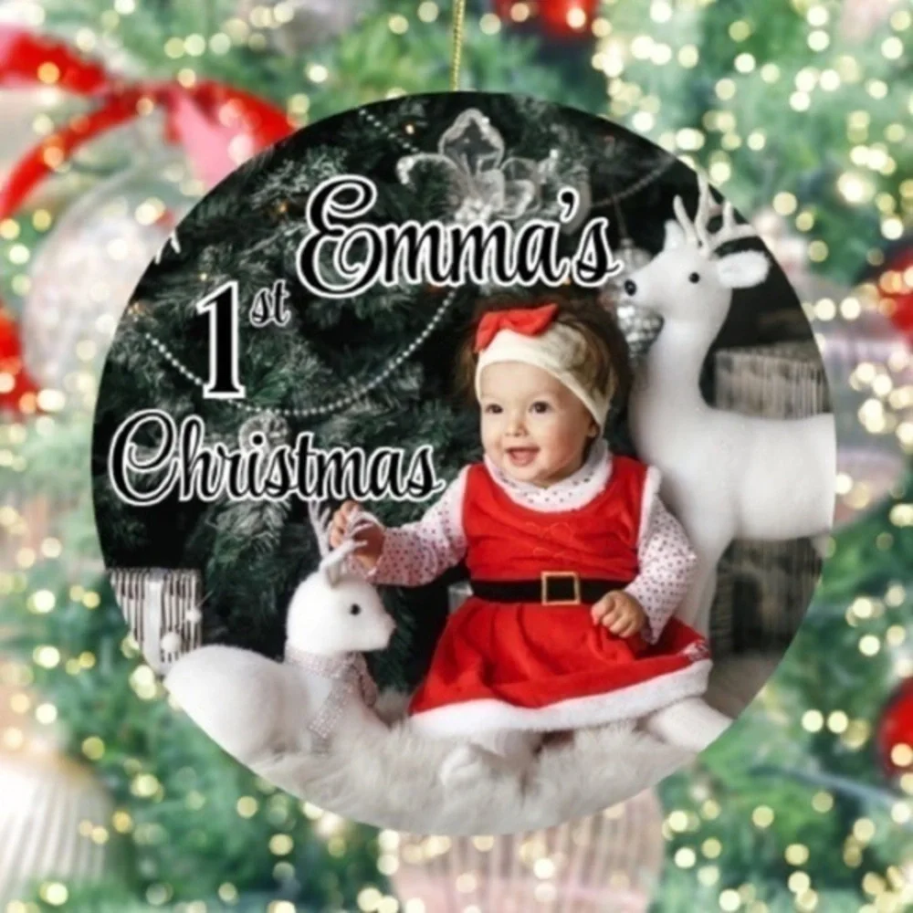 Custom Baby’s First Christmas Ornament